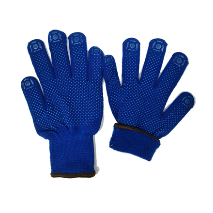 Перчатки зимние акриловые с ПВХ цвет василек 7кл. р.9 1 пара