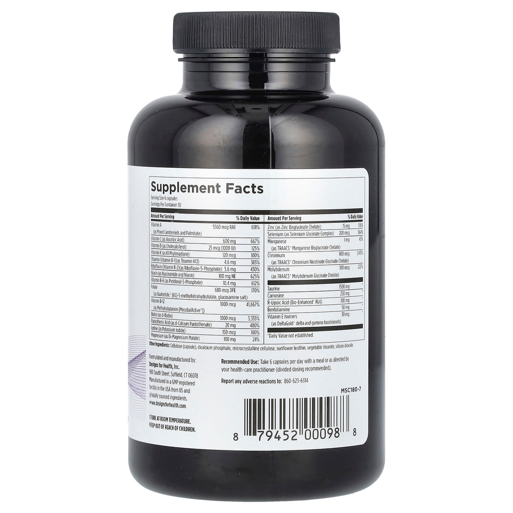 Designs For Health, Metabolic Synergy™, 180 Vegetarian Capsules