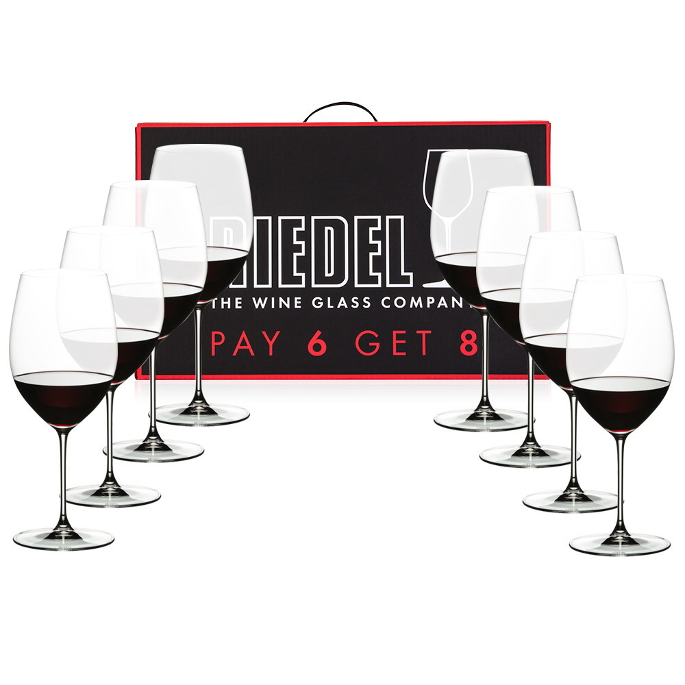 Набор из 8-ми бокалов для красного вина Cabernet/Merlot  Veritas 625 мл Riedel