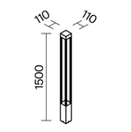 Садово-парковый светильник Outdoor O424FL-L20GF