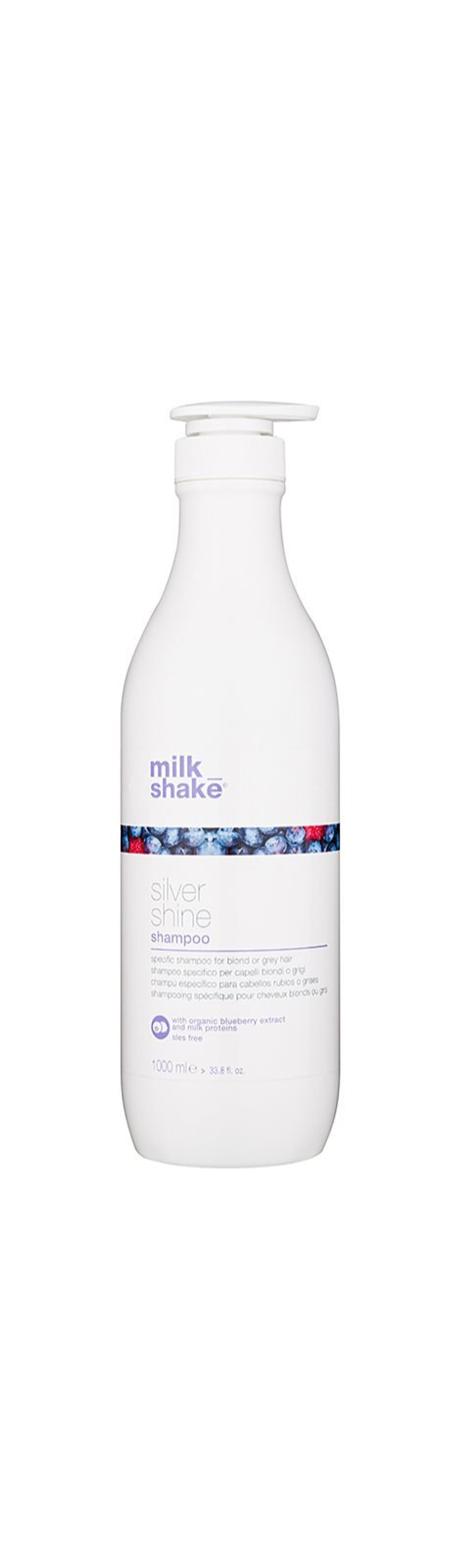 Milk Shake Silver Shine - Шампунь для светлых волос, нейтрализующий желтоватый оттенок. /   1000  ml  / GTIN 8032274061915