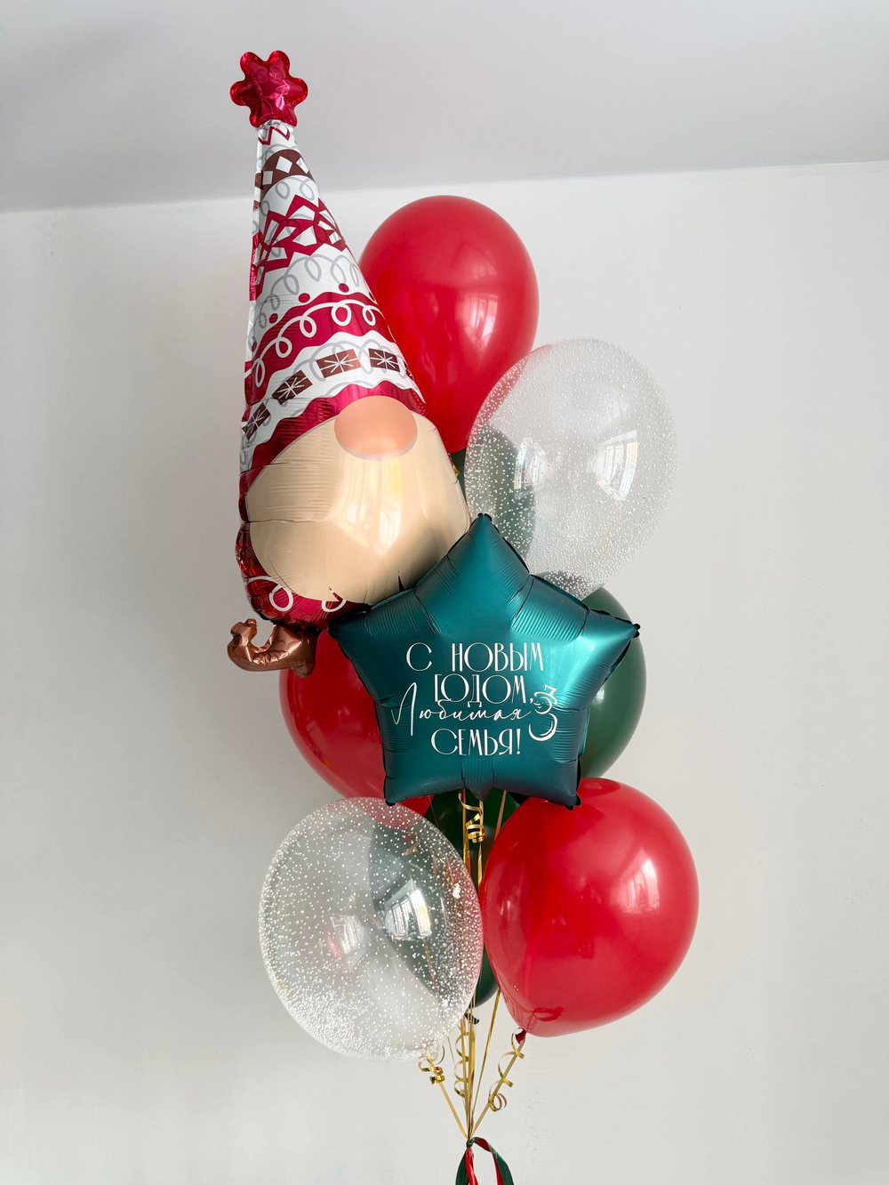 Воздушные гелиевые шарики с доставкой по Хабаровску гном №4526