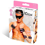 Бархатистые розовые наручники унисекс