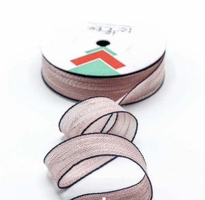 Лента Полиэстер с каймая "Сетка"Лососевая