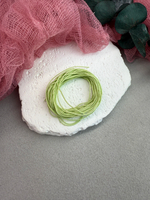 Шнур для плетения браслетов 0,6 мм, Матча (5 м)