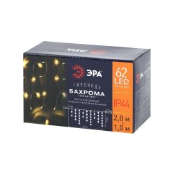 ENOB-2B ЭРА Гирлянда LED Бахрома 2м*1м теплый свет, 24V, IP44 | Гирлянды