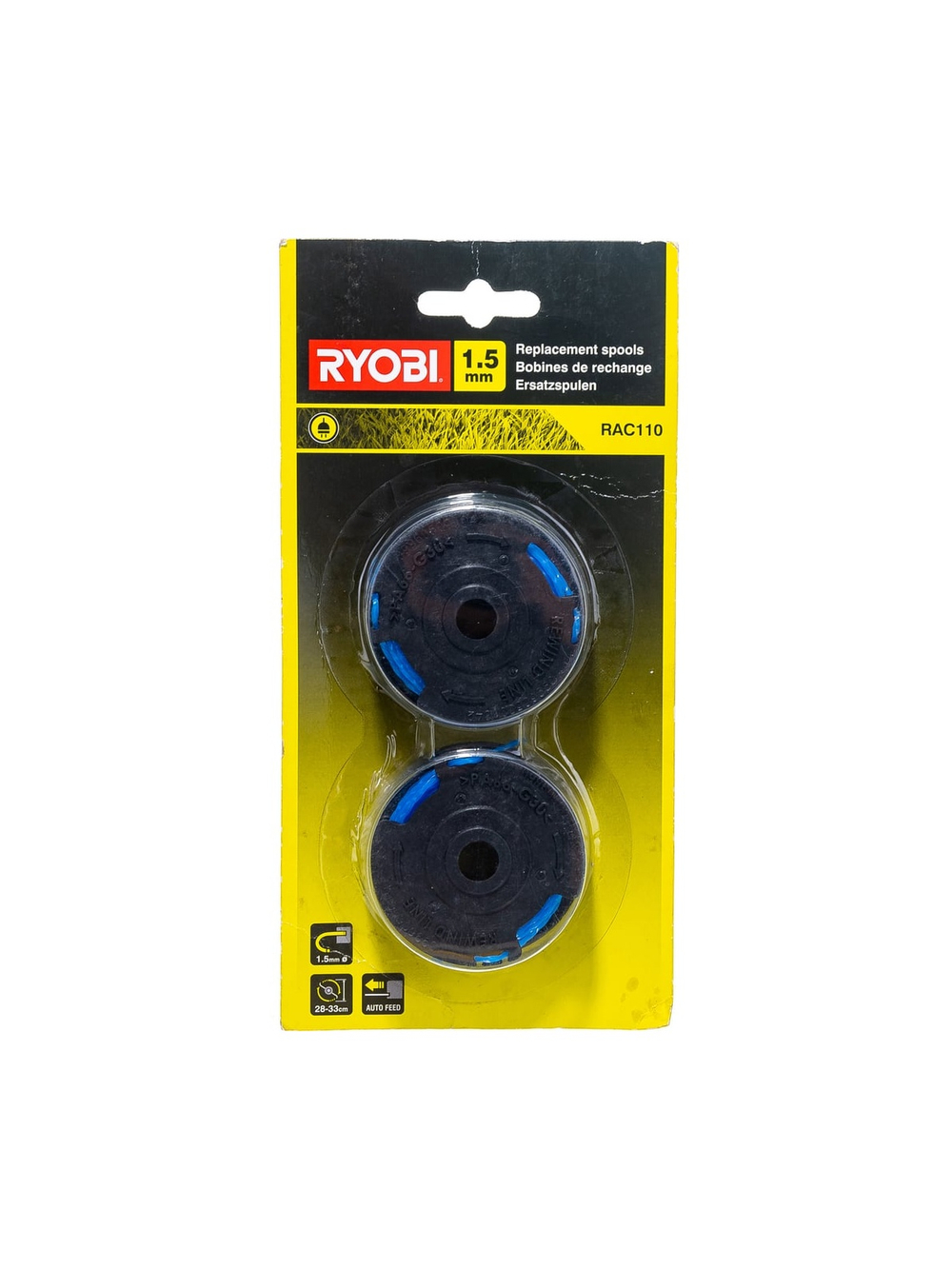 Шпуля с леской для RLT4025 (1.5 мм; 2 шт.) RAC110 Ryobi 5132002775