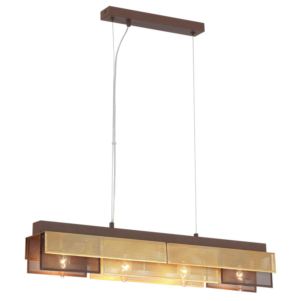 8005/4A MODERNI LN26 313 кофе/кофе, золотой металл/металл Подвесной светильник Е14 4*40W 220V DANA