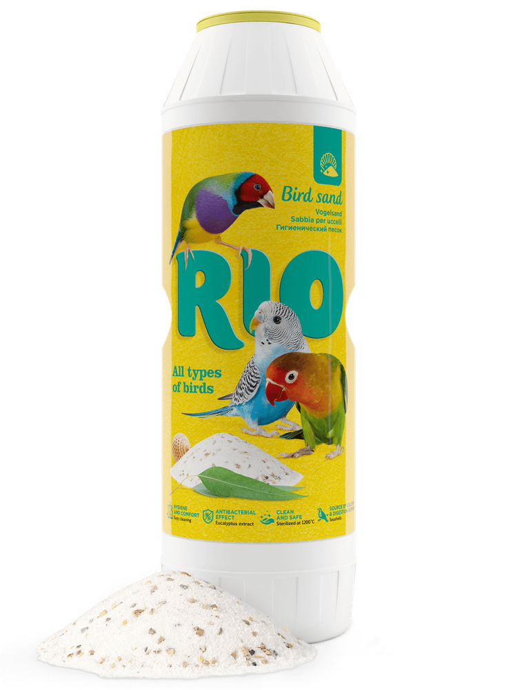 Rio гигиенический песок для птиц с экстрактом эвкалипта и ракушечником