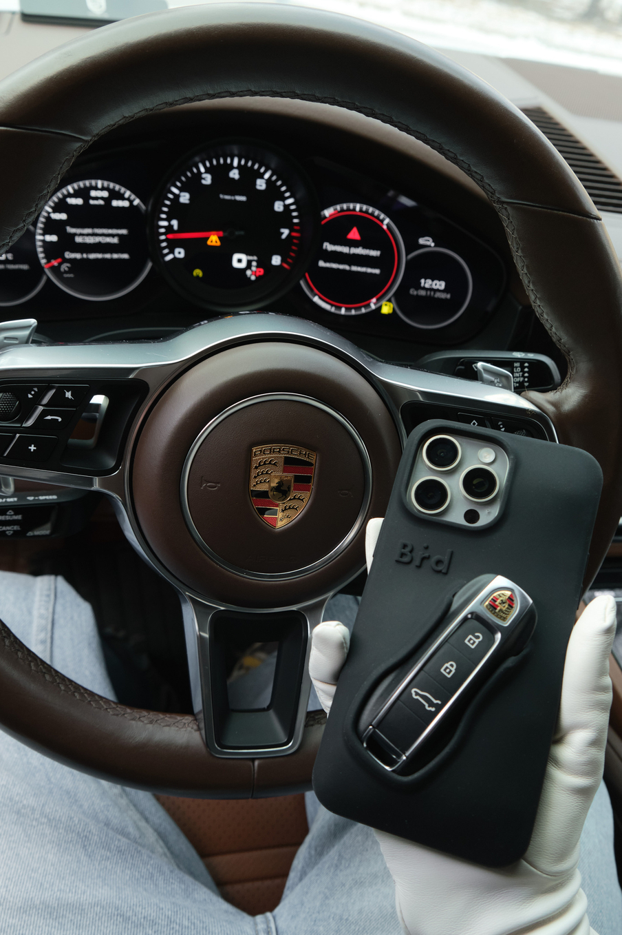 Чехол на Iphone Porsche Black