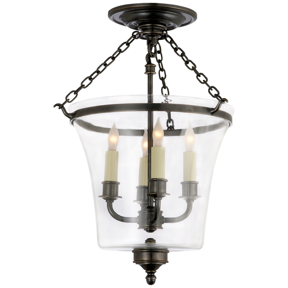 Потолочный светильник Visual Comfort Sussex Semi-Flush Bell Jar Lantern
