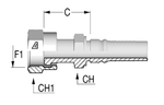 Фитинг DN 20 ORFS (Г) 1.3/16 Interlock