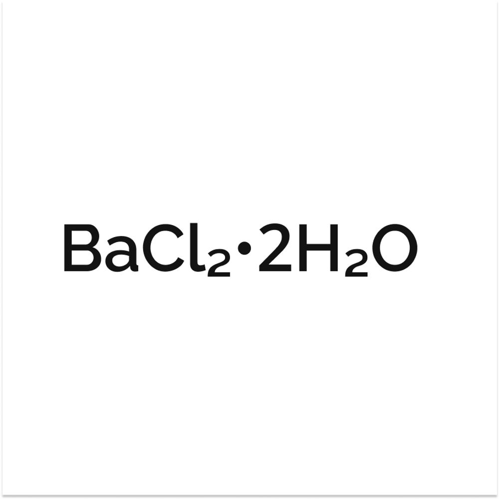барий хлористый 2-водный формула