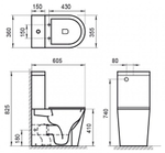 Унитаз-компакт безободковый BelBagno Flay-R BB2149CPR