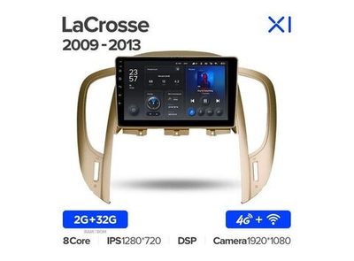 Магнитола Teyes X1 2-32 Wi-Fi + 4G Buick LaCrosse 2009 — 2013 9.0"