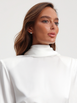 Блуза дабл двусторонняя молочная