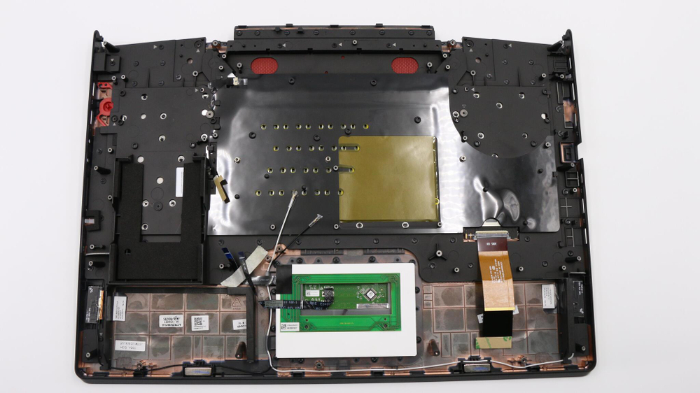 Верхняя панель с клавиатурой (топкейс) для ноутбука Lenovo Legion Y900-17ISK . раскладка - русская, с подсветкой, черная (5CB0L22057), оригинал