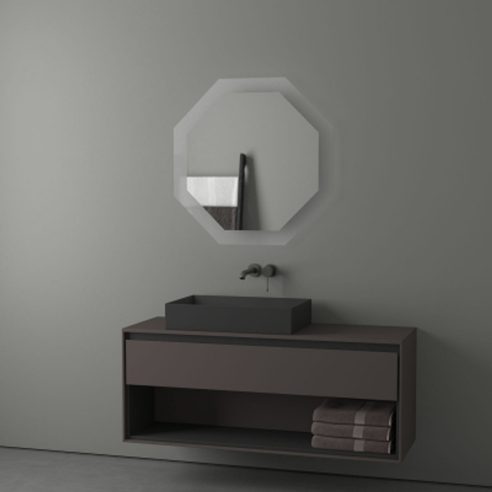 Зеркало Evoform с LED-подсветкой 25,5 W 80х80 см Без выключателя Нейтральный белый свет