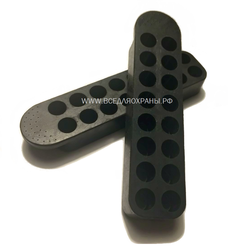 Колодка резиновая под патроны 9 мм (ПМ)
