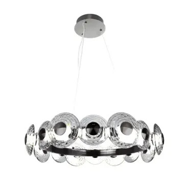 Подвесная люстра 72W 4000K 4643-16P никель Claros Favourite