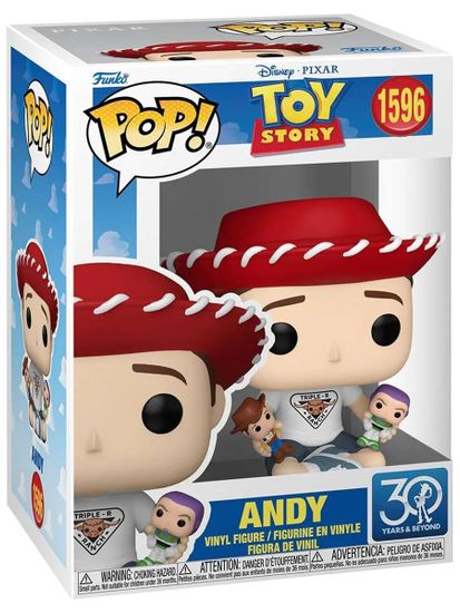 Фигурка Funko POP! Disney Toy Story 30th Andy (1596) 86273 / Фигурка Фанко ПОП! по мотивам мультфильма "История игрушек", Энди Дэвис
