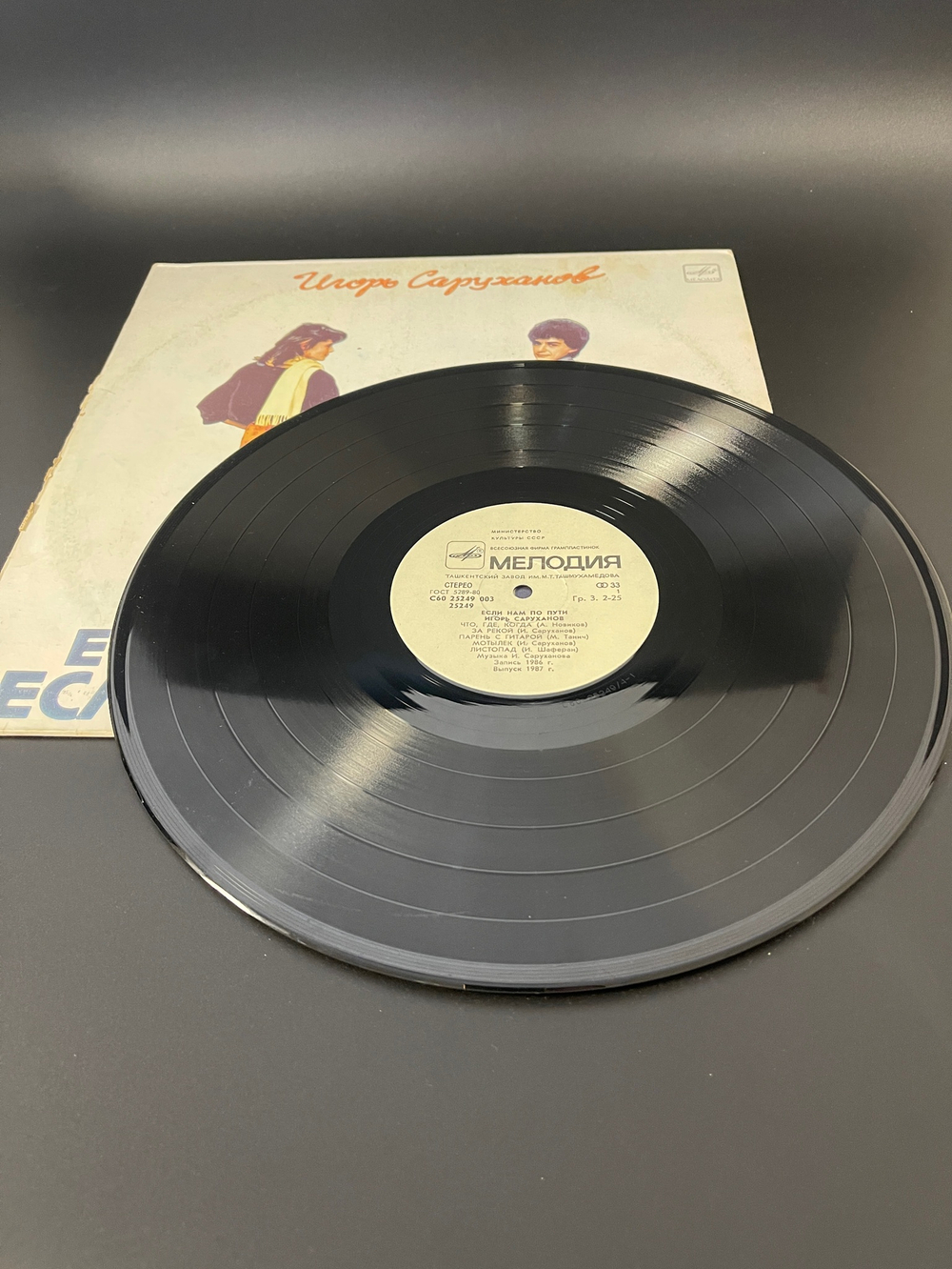 LP Игорь Саруханов - Если нам не по пути. Виниловая пластинка 12 дюймов Мелодия 1987 год СССР