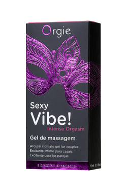 Гель Orgie Sexy Vibe Intense Orgasm с покалывающим, разогревающим и охлаждающим эффектом, 15 мл