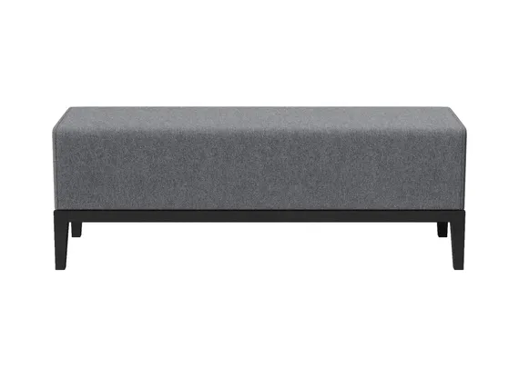 Банкетка Fjord 120 см (серый твид, бук под эмалью)