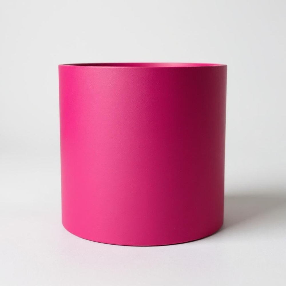 Шляпная коробка без крышки и лент 24х25 см Цвет; Фуксия.