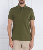 Поло GS CHECK PLACKET Tommy Hilfiger - зеленый(MW0MW33266)