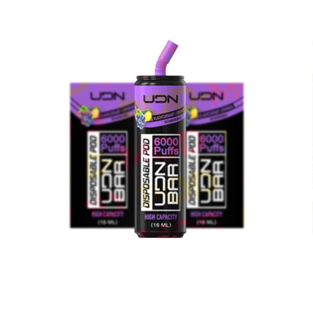 Одноразовая электронная сигарета UDN BAR - Blackcurrant Lemonade (6000 затяжек) Одноразовая электронная сигарета UDN BAR - Blackcurrant Lemonade (6000 затяжек)