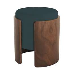 Пуф Lagom (синий, орех)