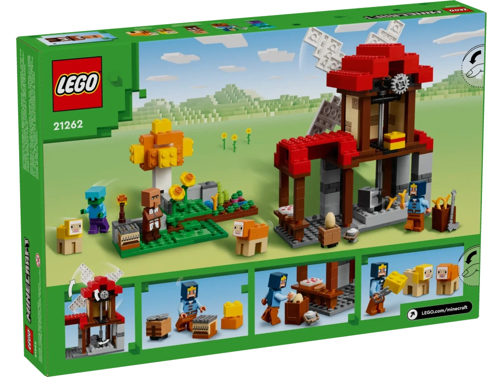 Конструктор LEGO Minecraft 21262 Ферма с ветряной мельницей