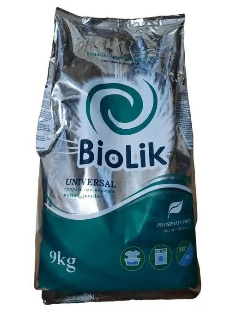 ПОРОШОК СТИРАЛЬНЫЙ BIOLIK УНИВЕРСАЛ 9КГ П/Э