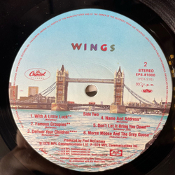 Винтажная виниловая пластинка LP Paul McCartney Wings London Town (Япония 1978) (Оби, Плакат, Полный Комплект)