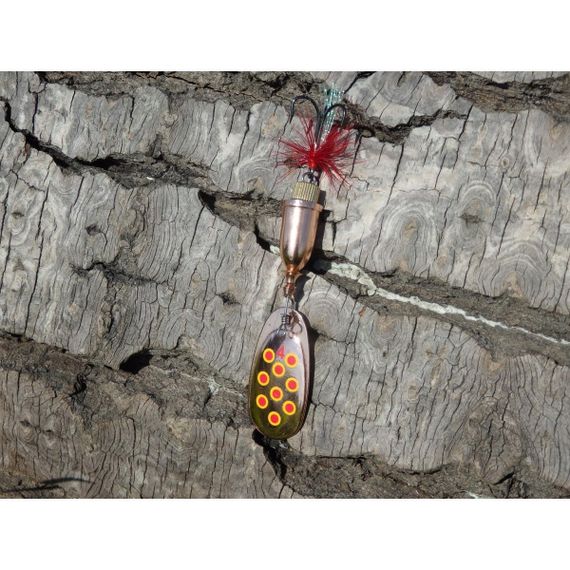 Блесна вращ. Gidra Bug №4, 12гр CU с мухой Premier (PR-SPRH12B-4CU)