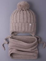 Шапка для девочек осенняя и снуд