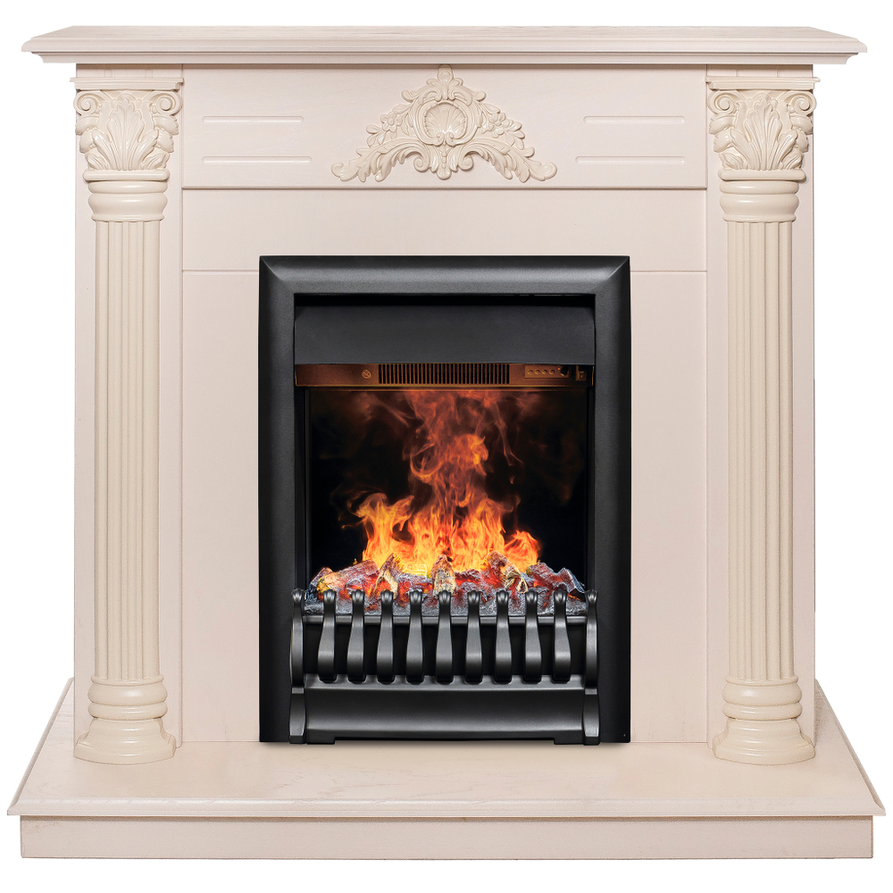 Каминокомплект Real Flame Stefania WT-F612 с очагом 3D Oregan