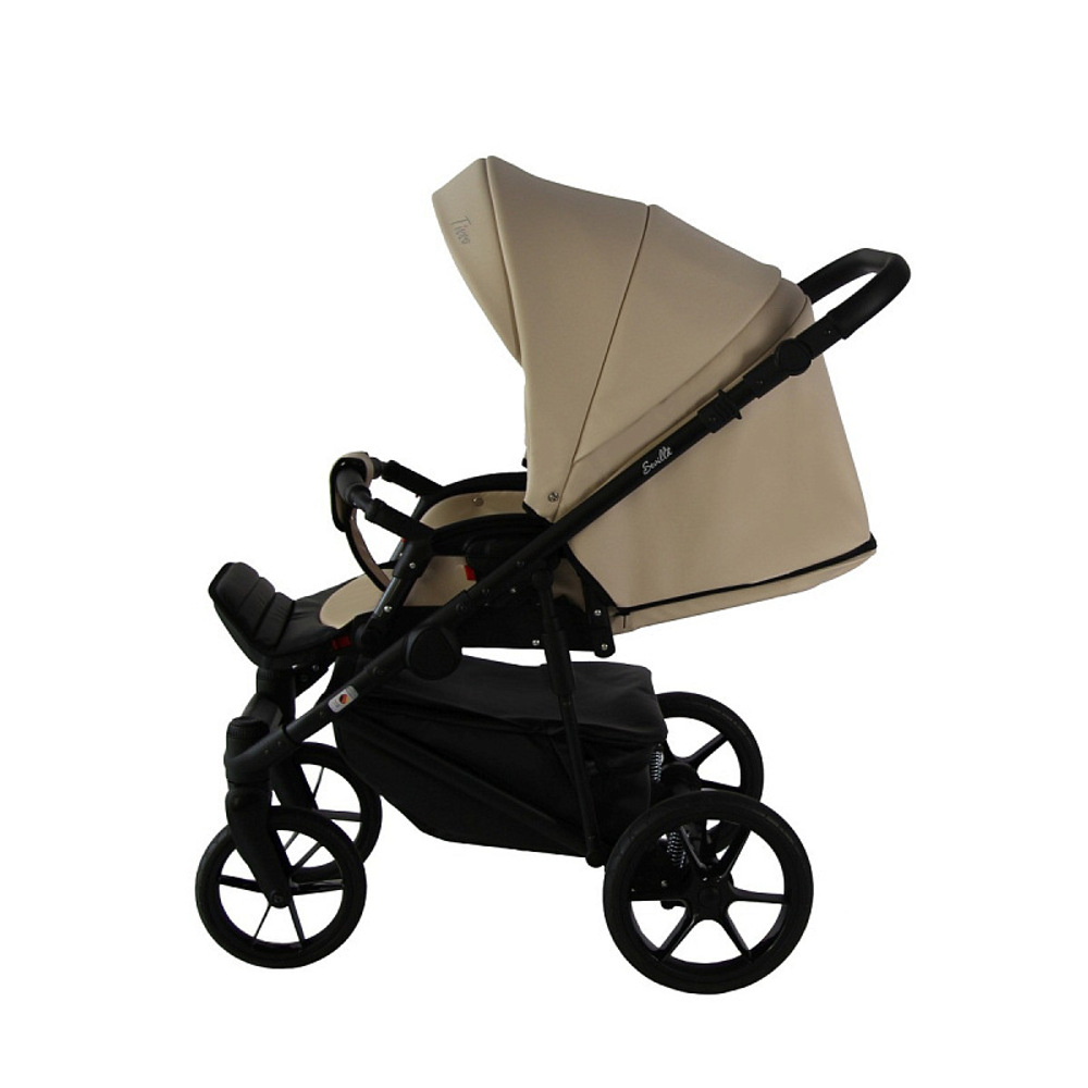 Детская коляска Sevillababy Tisso 2 в 1 светло-бежевый экокожа