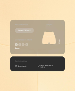 OYSHO Велосипедки Comfortlux с высокой посадкой длиной 10 см, бледно-желтый