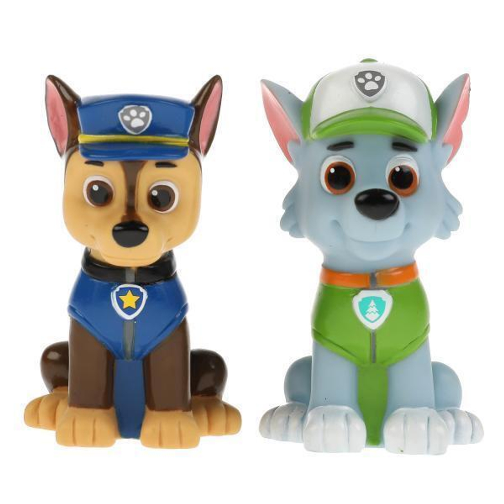 Набор игрушек для купания "Щенячий Патруль. Рокки и Чейз-гончик" 2шт, сетка КАПИТОШКА в коробка 50шт