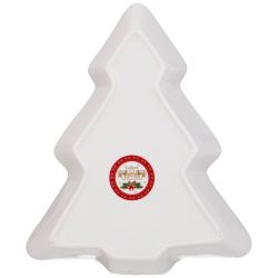 БЛЮДО LEFARD "С НОВЫМ ГОДОМ!" В ФОРМЕ ЕЛКИ 25Х21Х4 СМ КРАСНОЕ (КОР=8ШТ.)