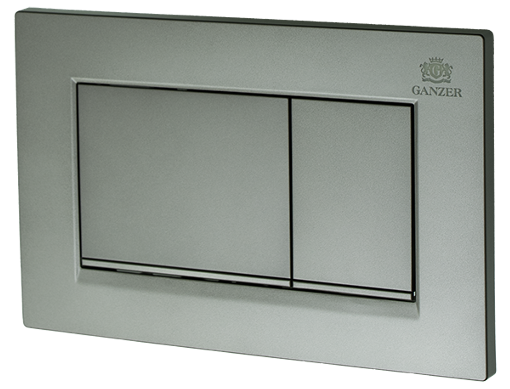 Кнопка для инсталляции СМАРТ,  с КВАД. клав. (ГРАФИТ)  GANZER  (24/1шт)