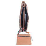 Мужской коричневый клатч портмоне из натуральной кожи с декоративной нашивкой GALIB M-030