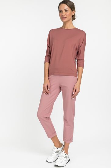 Брюки женские повседневные укороченные с карманами Лори B1170-O31,розовый