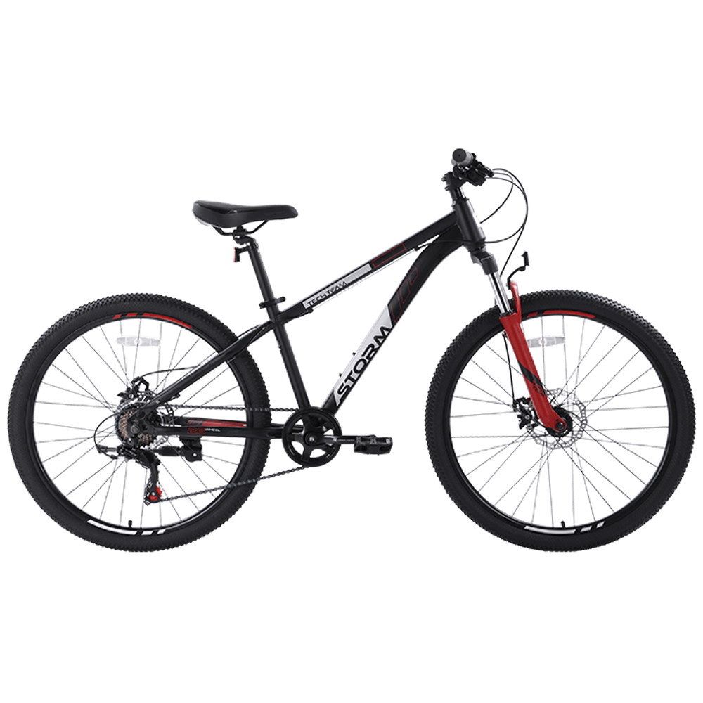 Велосипед TechTeam Storm 26"х16" чёрный 2023