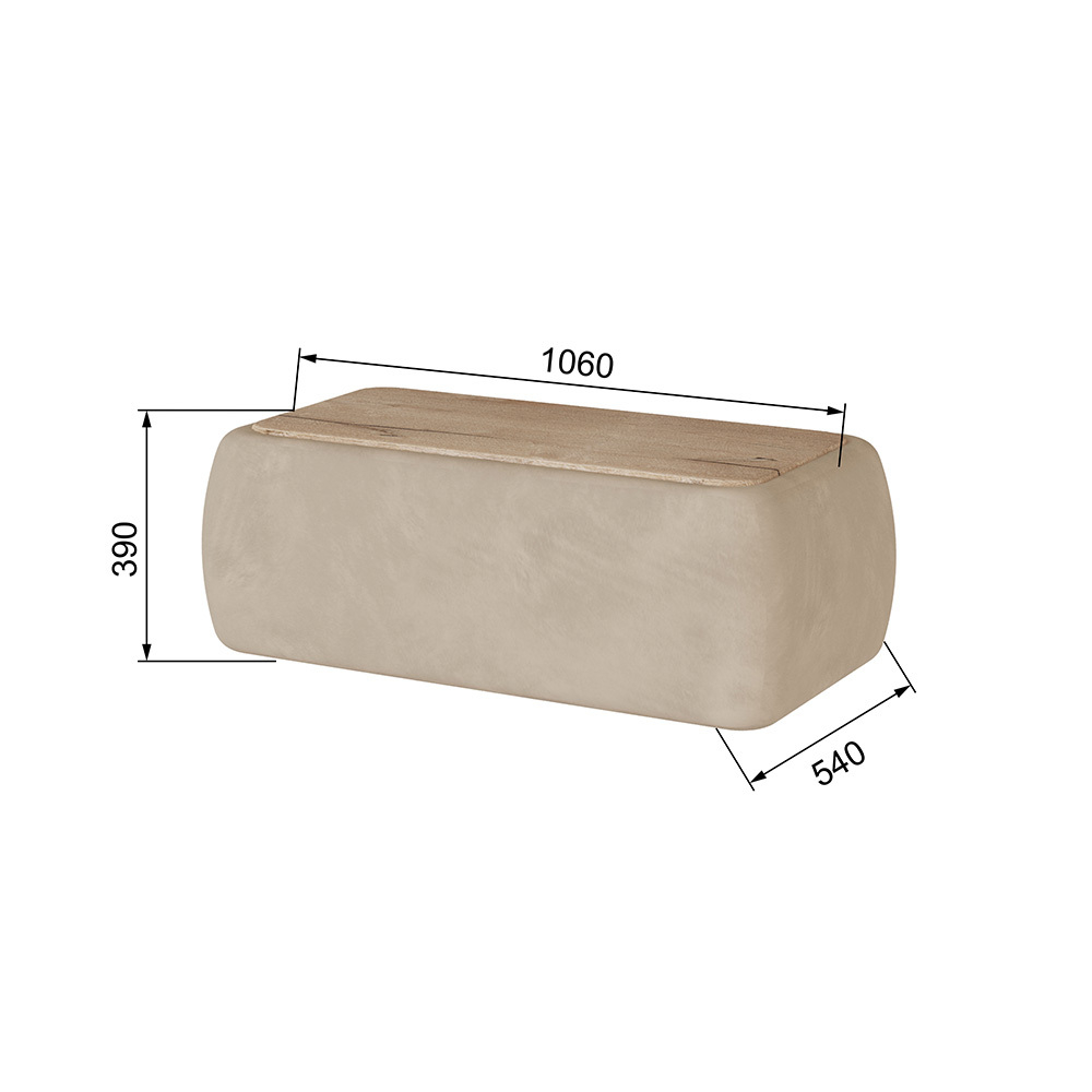 Стол журнальный Дизи, Бежевый