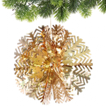 Украшение фольгированное «Снежный шар» d-30 см, Шампань