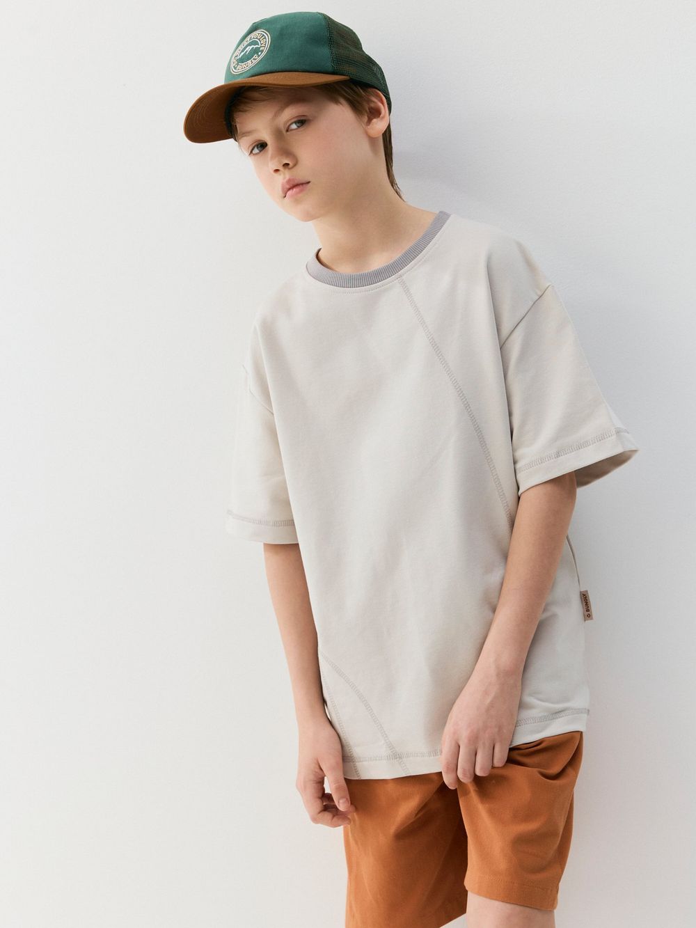 Футболка оверсайз из футера "Пепел" 7+