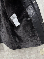 Кожаная куртка с мехом Brunello Cucinelli
